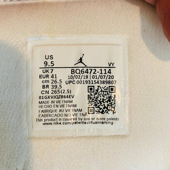 Nike Air Jordan 1 MID UNC Powder Blue White BQ6472-114 Womens Size 9.5 - Picture 7 of 12